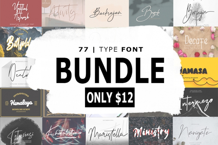 The Massive Bundle Of 46 Beautiful Fonts Font Download