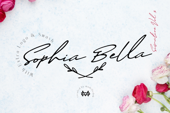 Sophia Bella Signature VOL.3 Font Download