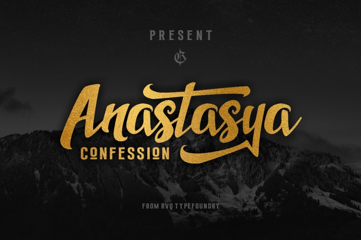 Anastasya confession Font Download