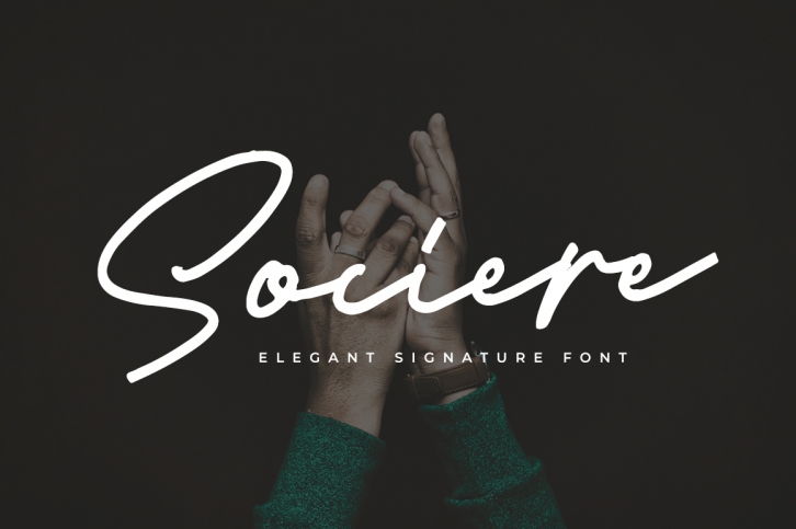 Sociere - Elegant Signature Font Font Download