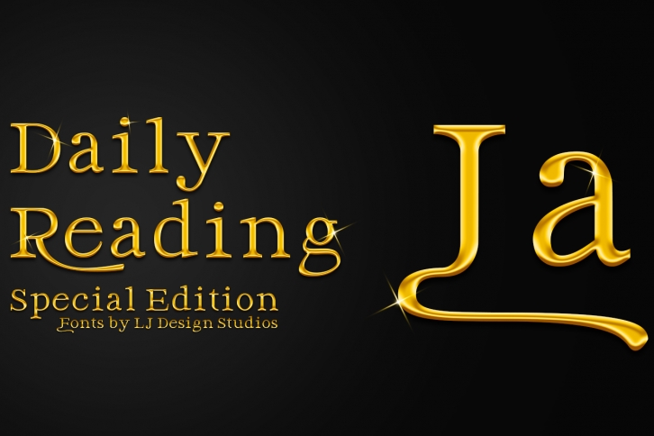 Daily Reading Special Edition Font Download