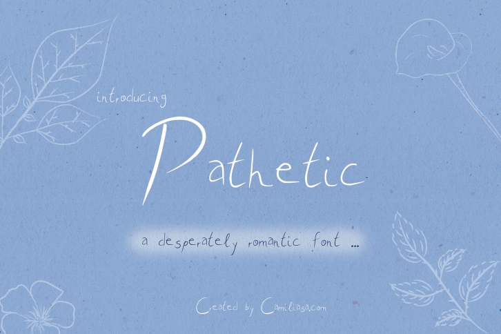 Pathetic - A nice romantic handwritten script font ! Font Download