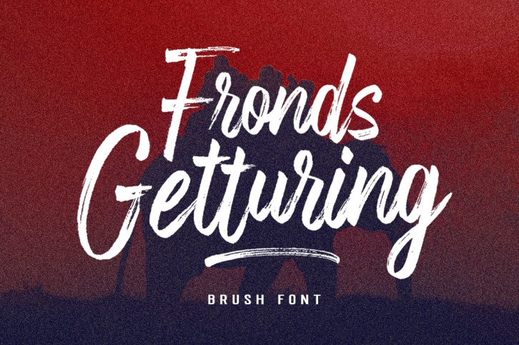 Fronds Getturing Brush Font Font Download