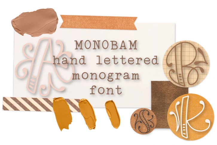Monobam - Round Monogram Font Font Download