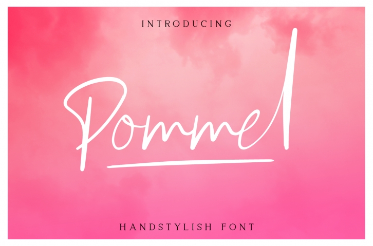 Pommel - Handstylish Font Font Download