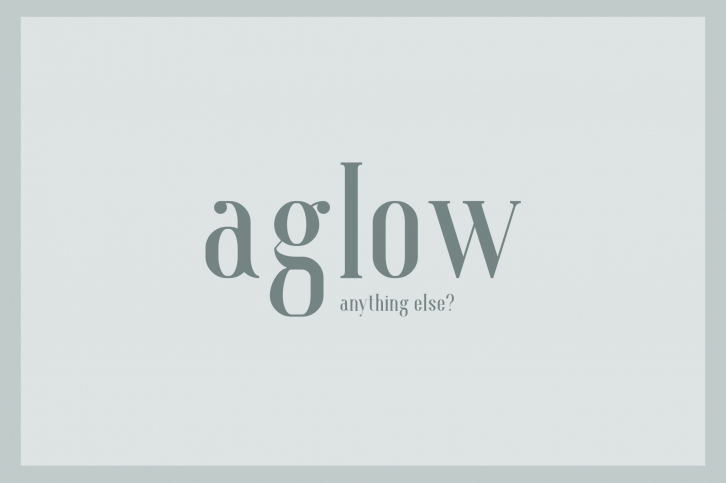 Aglow Serif - 4 Style Font Download
