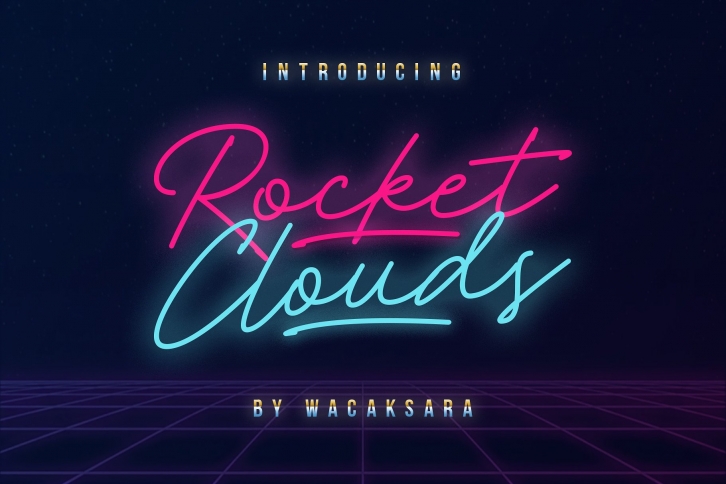 Rocket Clouds Font Download