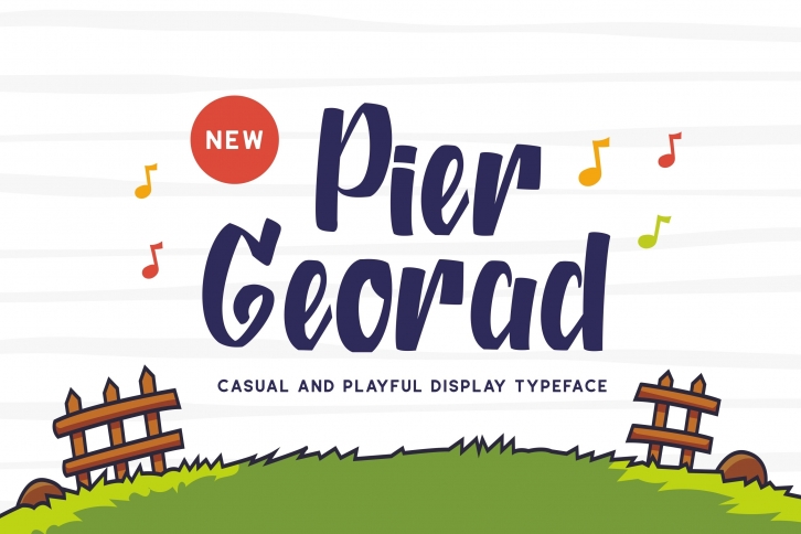 Pier Georad - Casual And Playful Display Typeface Font Download