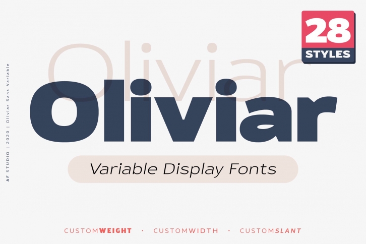 Oliviar Sans - Variable Display Fonts Font Download