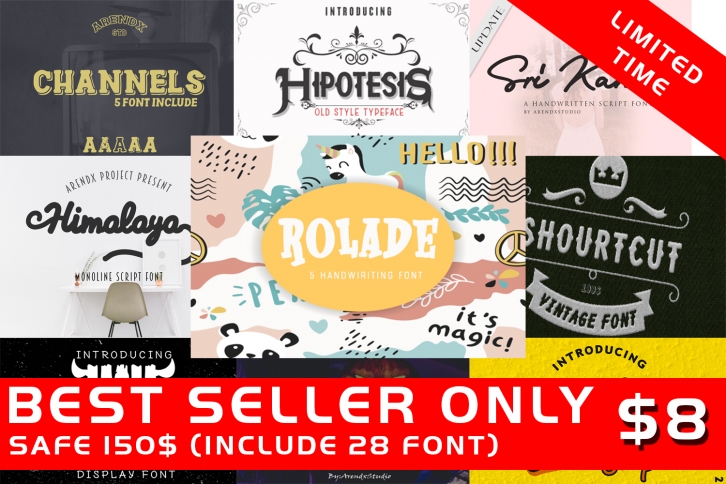 Best Seller-Bundle Font - Limited Time Font Download