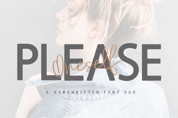 Please Oneself Font Duo Font Download