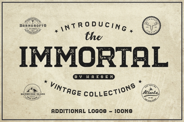 The Immortal  Vintage Collection Font Download