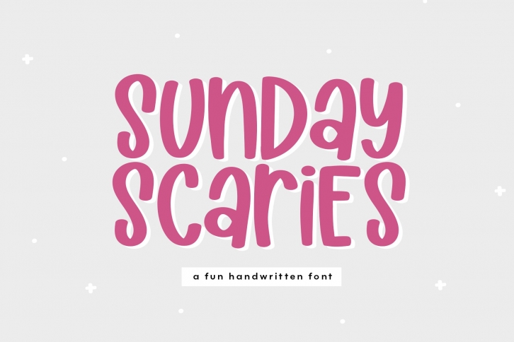 Sunday Scaries - A Fun Handwritten Font Font Download