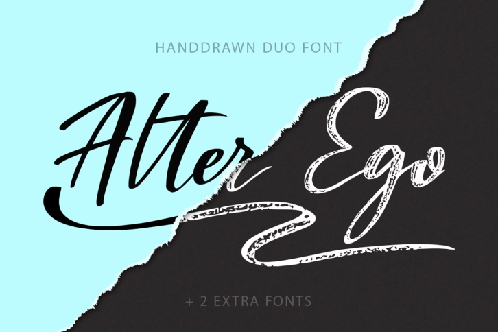 Alter Ego duo font + 2 extra fonts. Font Download