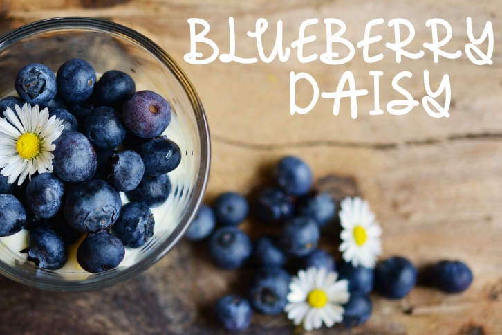 Blueberry Daisy: A Fun Handwritten Font Font Download
