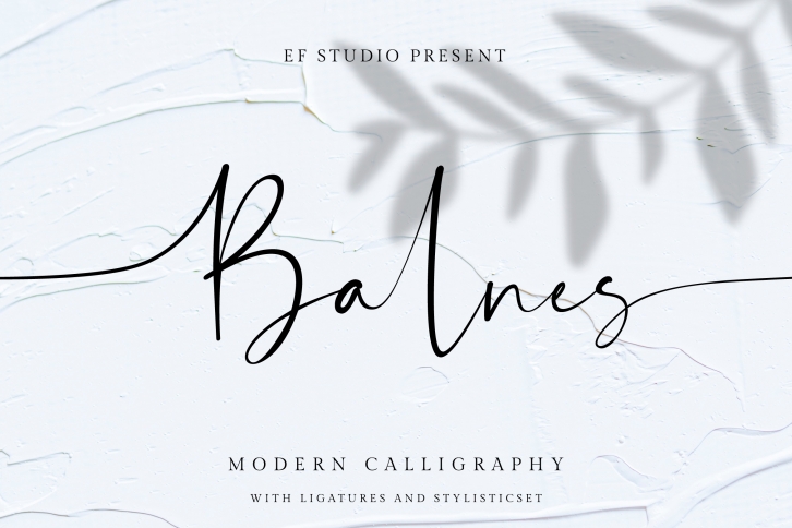 Balnes | Modern Script Font Download