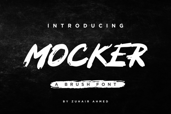 Mocker - A Brush Font Font Download
