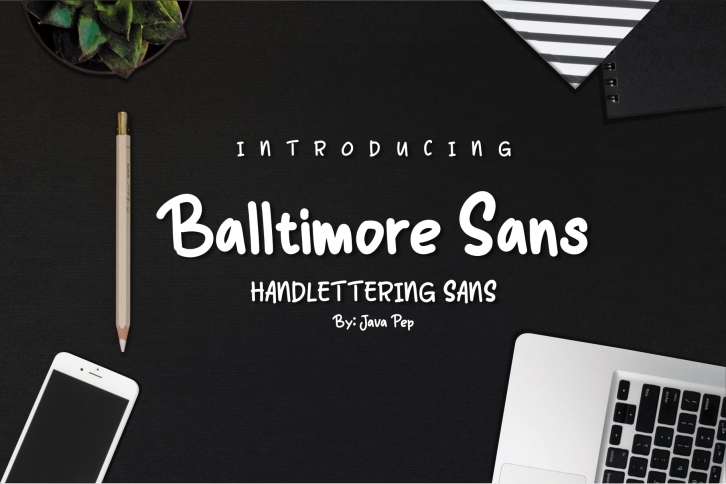 Balltimore Sans  Handlettering Sans Font Download