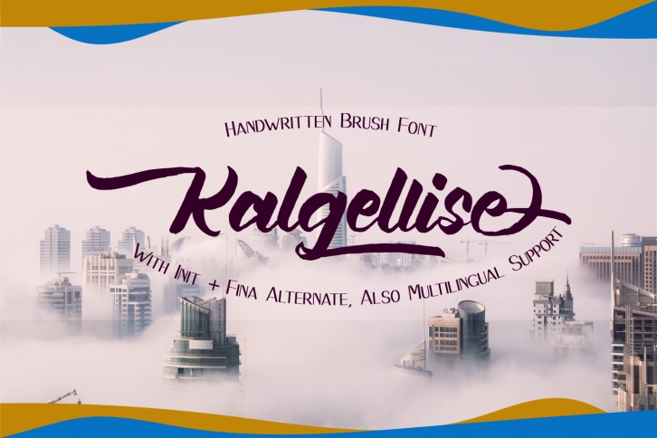 Kalgellise Handwritten Brush Font Font Download
