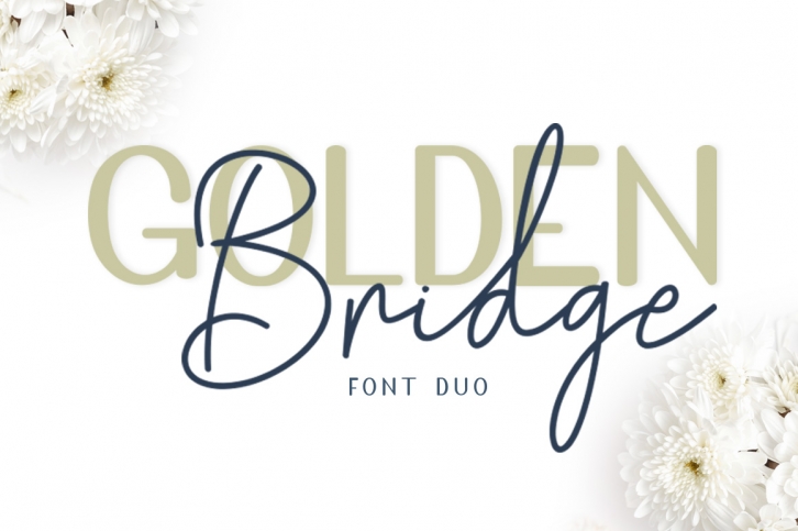 Golden Bridge Font Duo Font Download