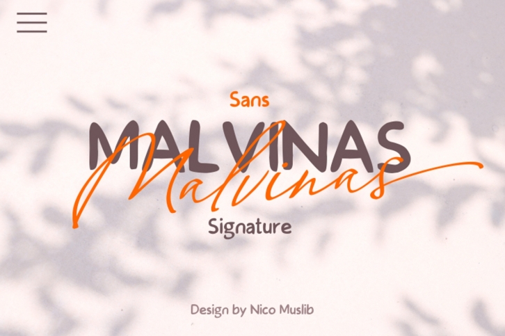 Malvinas Font Duo Font Download