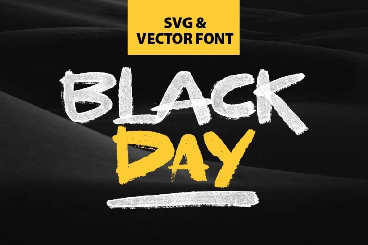 BLACKDAY - SVG & VECTOR font Font Download