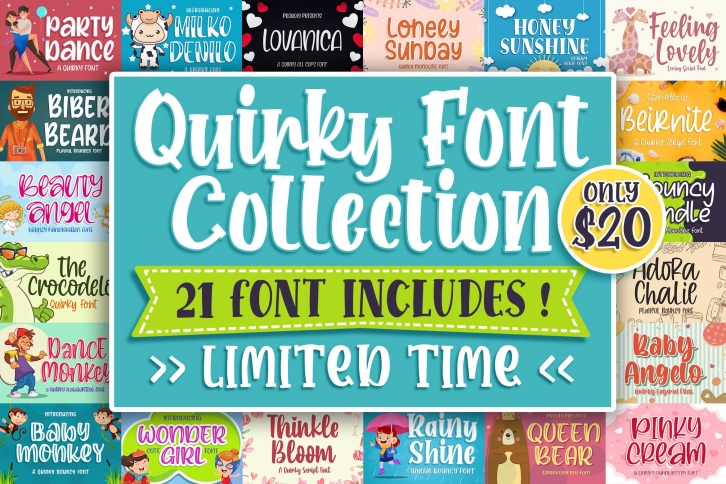 QUIRKY FONT COLLECTION Font Download