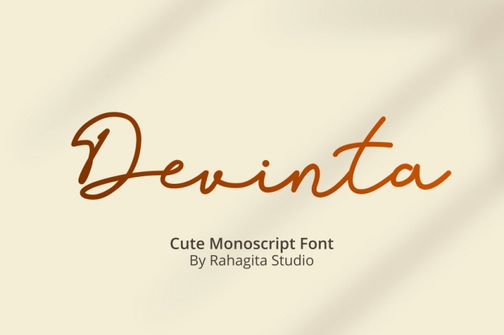Devinta - Monoline Cute Font Font Download