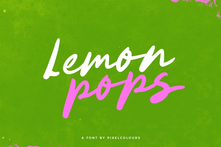 Lemon Pops Hand Drawn Script Font Font Download