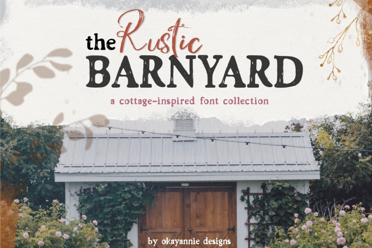 the Rustic Barnyard Font Collection Font Download