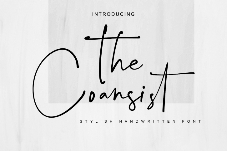 the Coansist Font Download