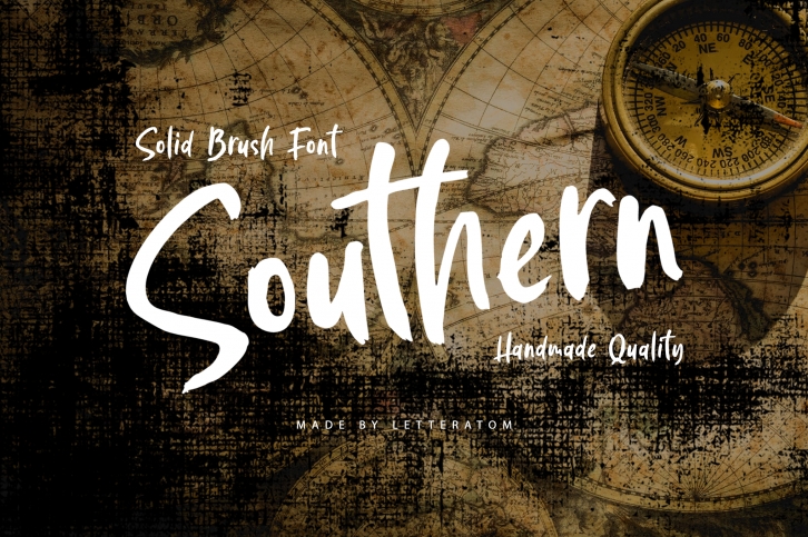 Southern | Solid Brush Font Font Download