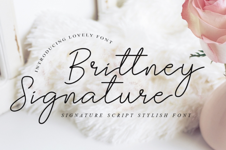 Brittney Signature - Beauty Fonts Font Download