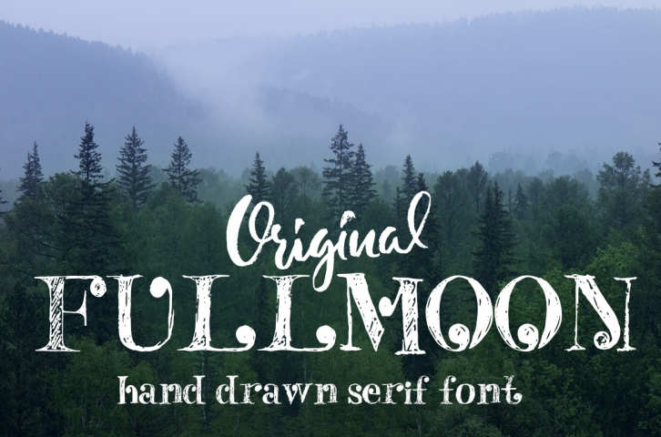 Fulmoon serif font Font Download