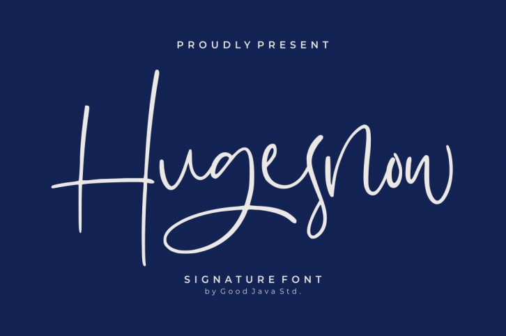 Hugesnow - Signature Font Font Download
