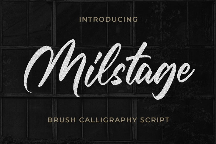 Milstage - Brush Calligraphy Script Font Download