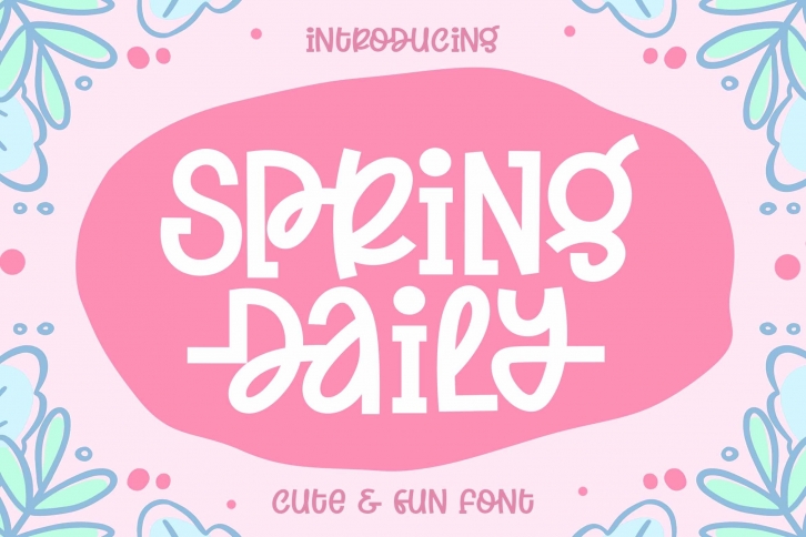SPRING DAILY  Cute and Fun Font Font Download
