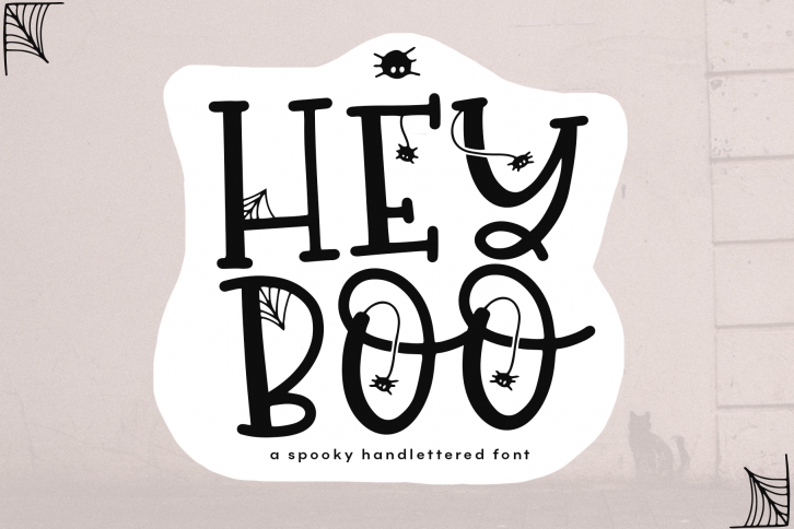 Hey Boo - A Quirky Halloween Font Font Download