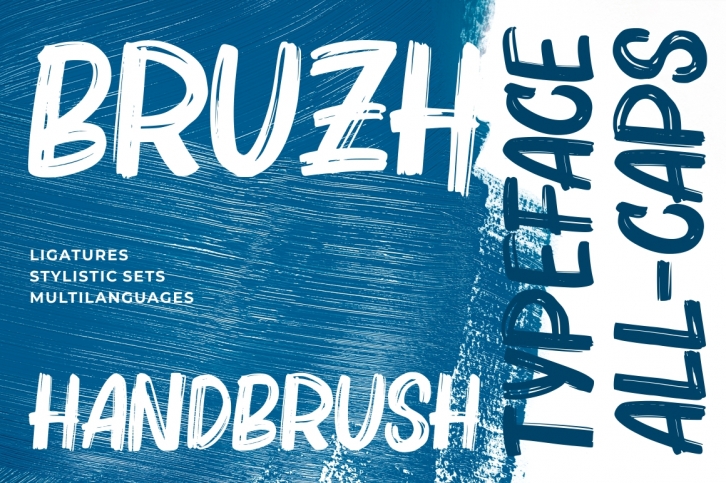 Bruzh - Handbrush Font Font Download