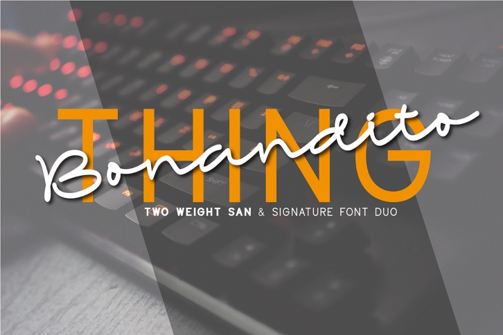 Bonandito Thing Font Duo Font Download