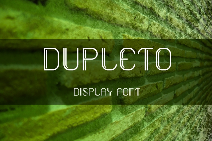 DUPLETO Display font Font Download