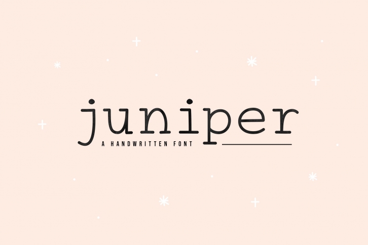 Juniper - A Fun Typewriter Font Font Download