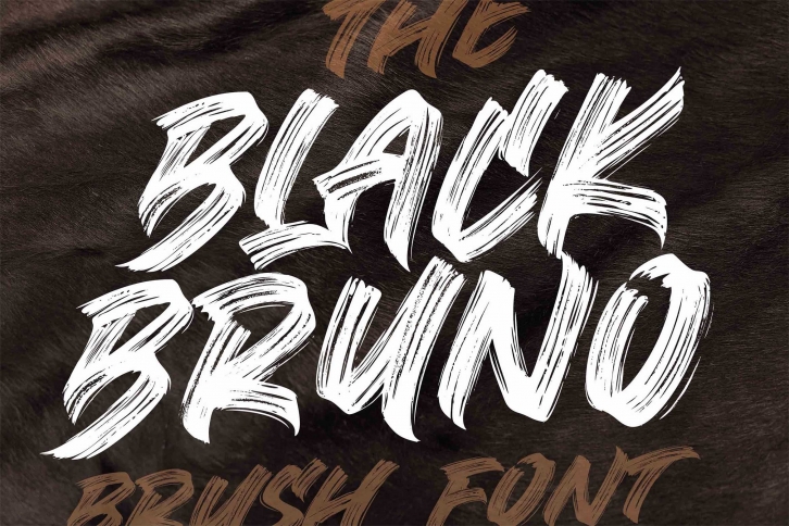 BLACK BRUNO  Brush Font Font Download