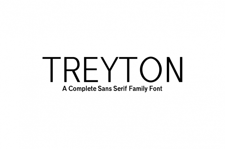 Treyton Sans Serif Font Family Font Download