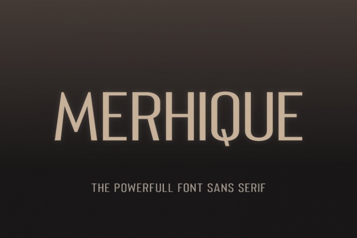 Merhique Sans Serif Family Font Download