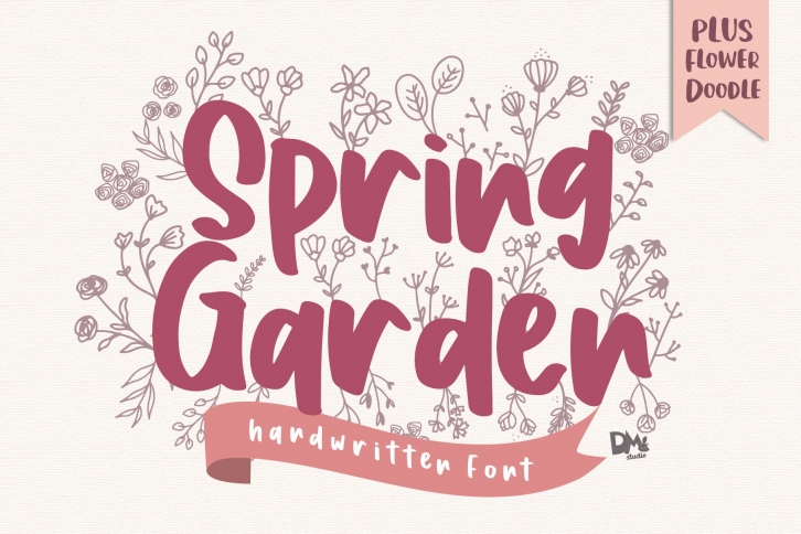 Spring Garden - Beautiful Handwritten Font Font Download