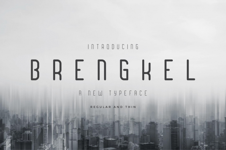 Brengkel - Condensed Font Font Download