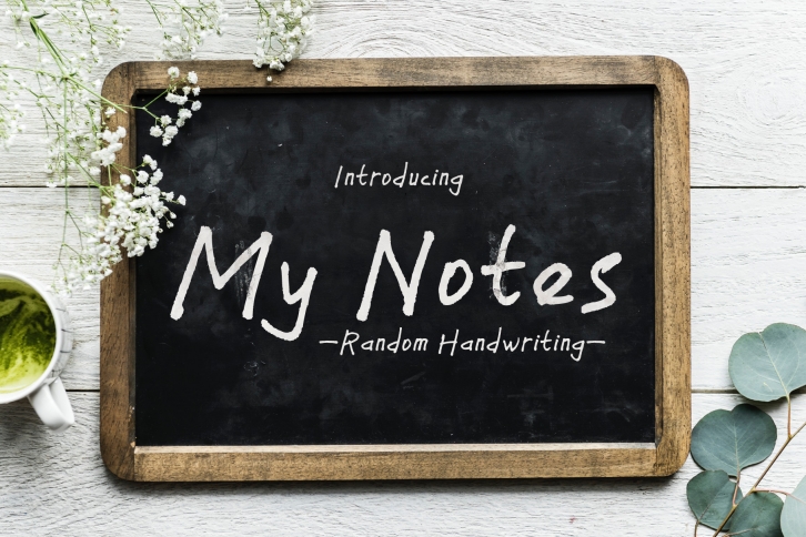 My Notes - a handwritten font Font Download