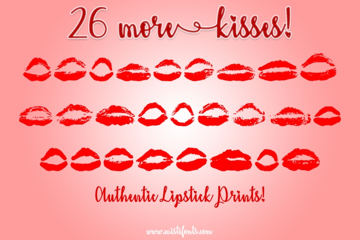 26 More Kisses Font Download