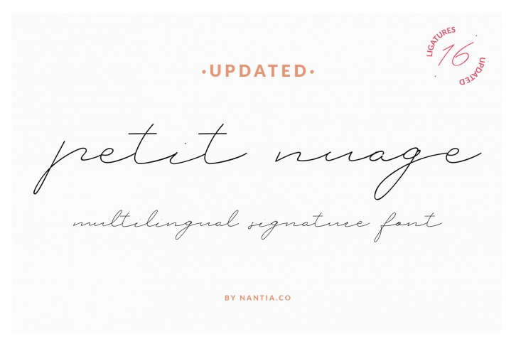 Petit Nuage Signature Font Font Download